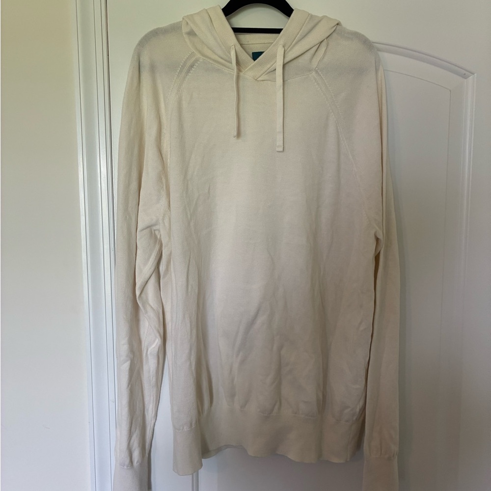 Men’s Tommy John Off White Lightweight Lounge Hoodie XL